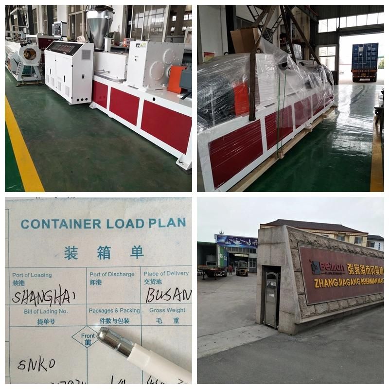Double Screw Extruder Sjsz65/132 Plastic Normal Horizontal Gearbox Extrusion Machine for PVC CPVC UPVC WPC Pipe Profile Granule Making