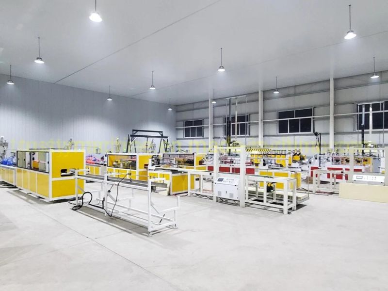 High Output 63mm-200mm PE PP Pipe Machinery Pipe Extrusion Line