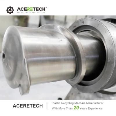 Automatic Plastic Extruder Single Screw Pelletizing Machine for Flakes