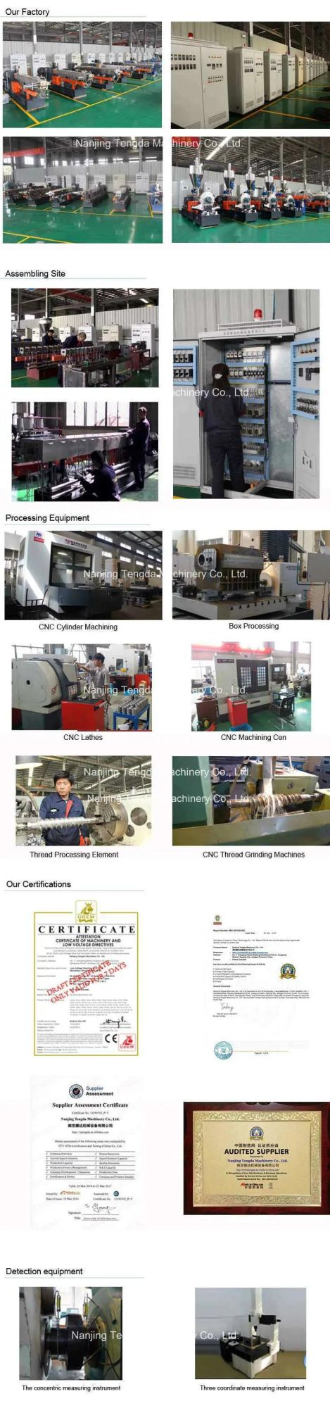Mini Parallel Twin Screw Barrel Plastic & Rubber Machinery Parts