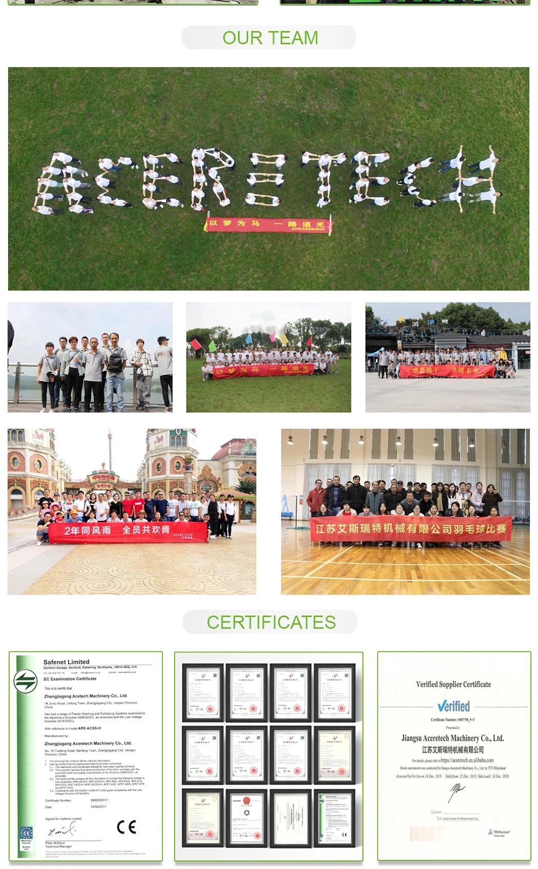 Aceretech China Products Plastic Recycling Equipment