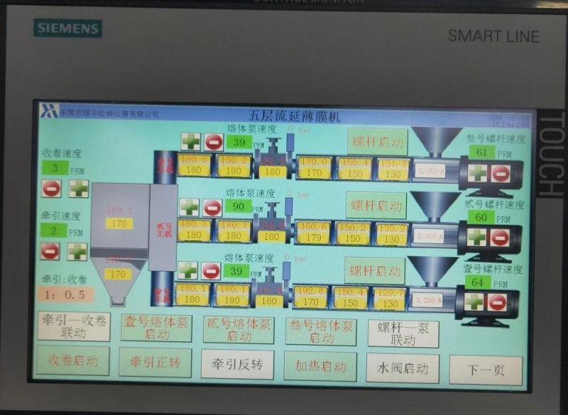Multi-Layer Co-Extrusion Casting Film Machine Film Extrusion Machine
