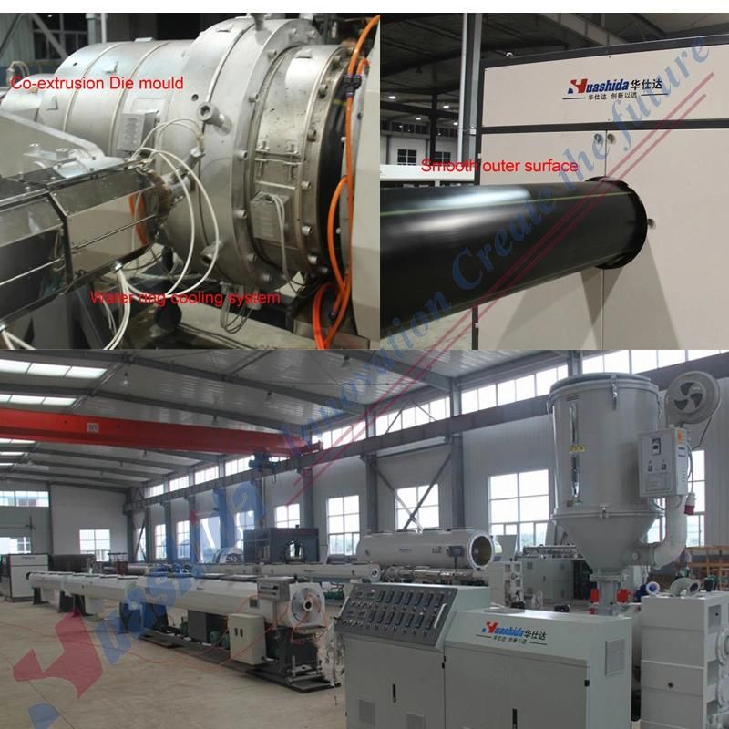 HDPE Water Gas Supplying Solid Pressure Pipe Extrusion Line