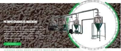 Waste Plastic PP PE with Wood Powder Sawdust Composite WPC Profile Machine Production Line