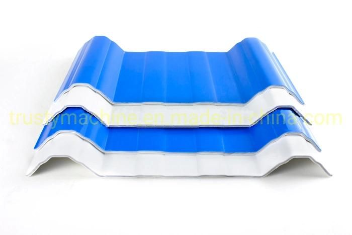 800mm Width PVC Corrugated Wave Roof Sheet Extrusion Line