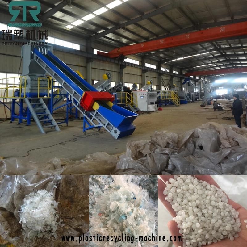 PE Polyethylene (HDPE, LDPE, LLDPE) PP Polypropylene Flexible Packaging Material (BOPP, OPP) , Pet Film, Printed Non-Printed One-Step Plastic Recycling Machine