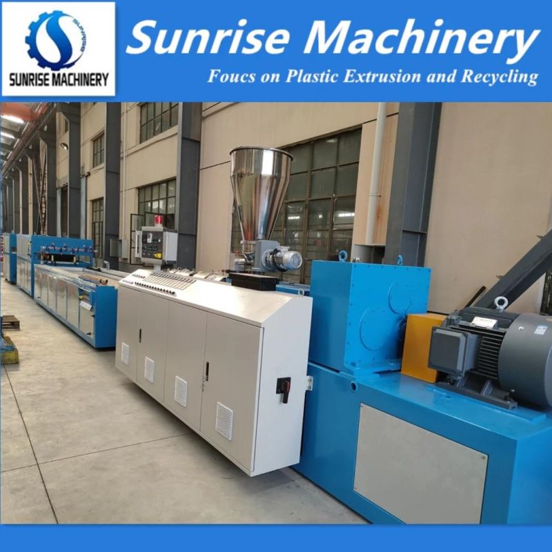 Plastic UPVC PVC Double Conical Twin Screw Extuder Water Conduit Pipe Window Profile WPC Decking PVC Compounding Extruder HDPE PPR Pipe Single Screw Extruder