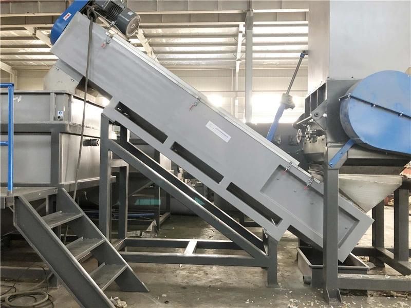 Waste Plastic Mulching Film / Raffia Bag Washing Recycling Production Line
