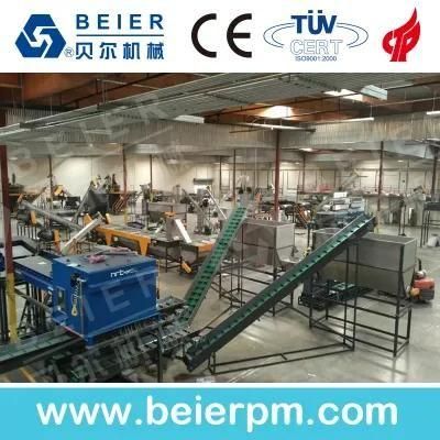 Pet Bottle Flakes Crushing Washing Drying Production Line