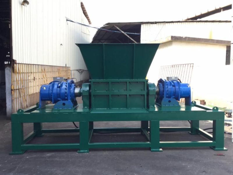 Big Blue Bucket Plastic HDPE Bucket Double Shaft Shredder Machine