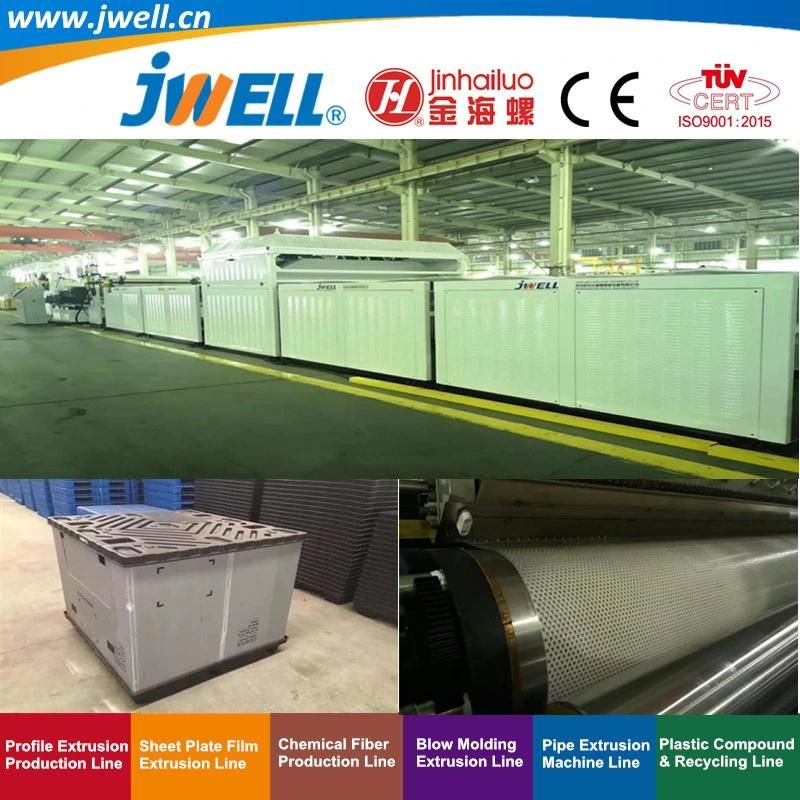Jwell-PP|PC|PE Plastic Hollow Sheet Recycling Agricultural Making Extruder Machine for Building Construction Template Instead of Woody Plate Line