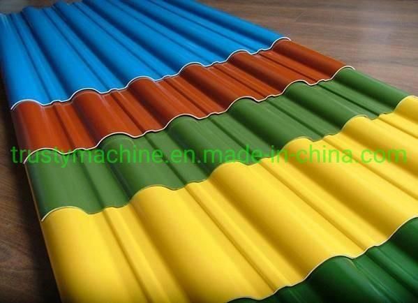 PVC/PVC+ASA Composite Spanish Corrugated Roof Sheet Extrusion Extruder Machine / Machinery (SJSZ-80/156)