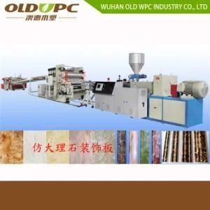 Decorative PVC Artificial Faux Marble Sheet Panel Plastic Extruder Machinery