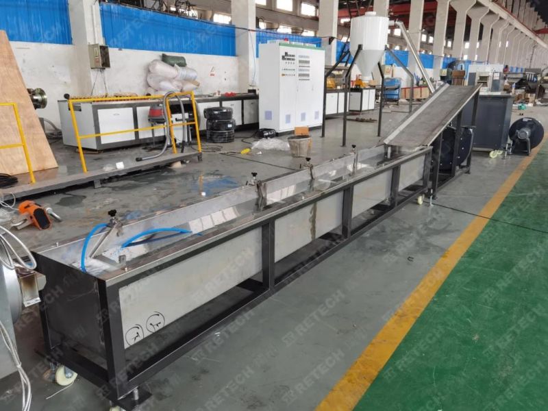 PP PE Flakes Side Force Feeding Single Stage Pelletizing Granulator with Degassing Vent