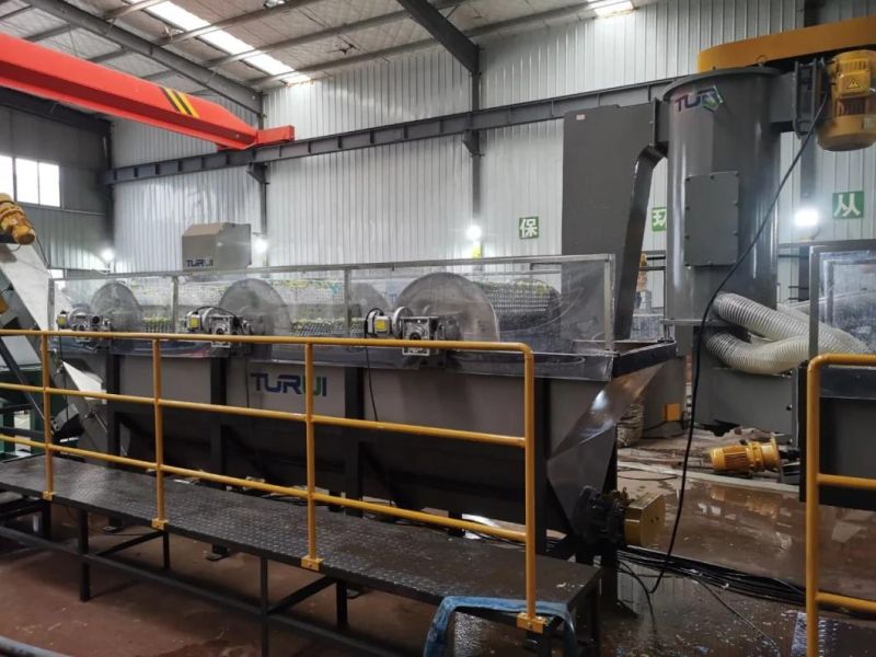 High Efficiency Waste Plastic Bottle Four Axis Rinsing Tank with Good Supervision