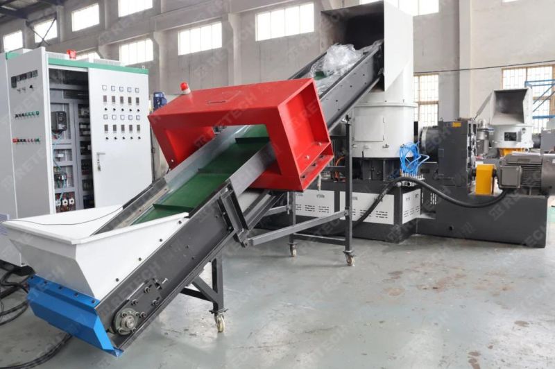 PP Shopping Bag Pelletizing Machine Plastic PE LDPE Film Single Stage Granulating Line