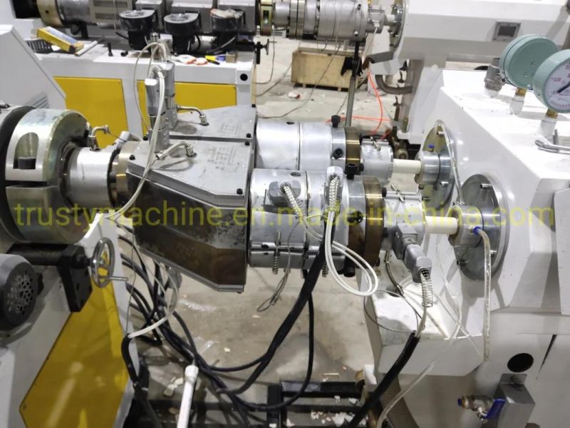 Sjsz51/105 Plastic PVC/UPVC Double Pipe Production Line