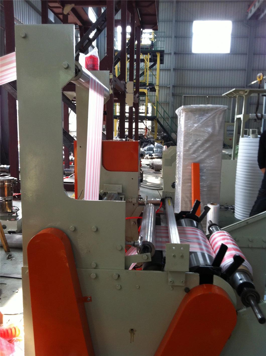 Taiwan Quality High Speed Plastic Bag Double Colors Film Blowing Machine Price