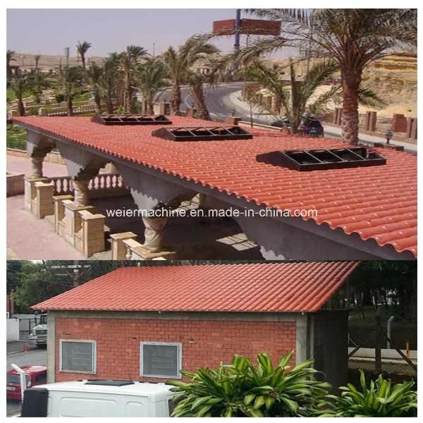 PVC ASA Plastic Glazed Roof Tile Making Machine