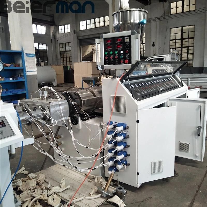 63mm Diameter PVC 2 Pipe Production Line Double Cavity