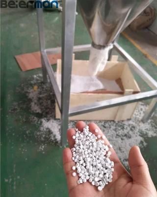 300-400kg Capacity PVC Compound Powder Resin Twin Screw Extrusion Granulating Production ...