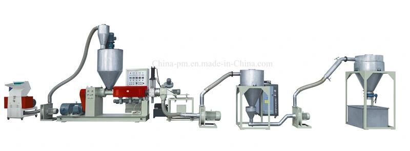 Air Cooling Rotary Die Cutting Plastic Granulate Recycling Machine