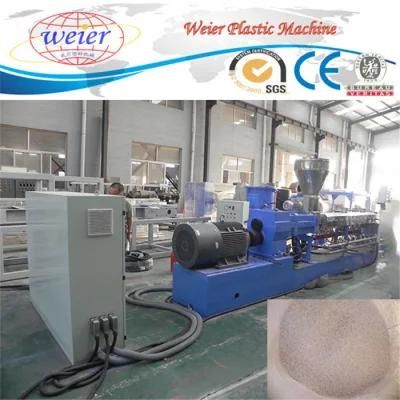 PE PP Wood WPC Pelletizing Extruder / Parallel Twin Screw WPC Granule Extruder Making ...