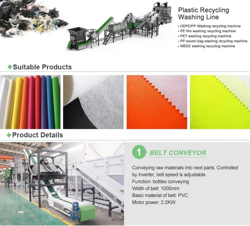 Aceretech High Quality Shredder Granulator Recycling Washing Machine for Pet Flakes