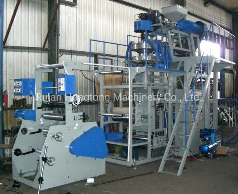 LDPE LLDPE PE Polypropylene PP Poly Plastic Water Cooling Downward Blown Rotary Rotating Die Head Film Blowing Extrusion Line for Packing Bag Bread Clothes