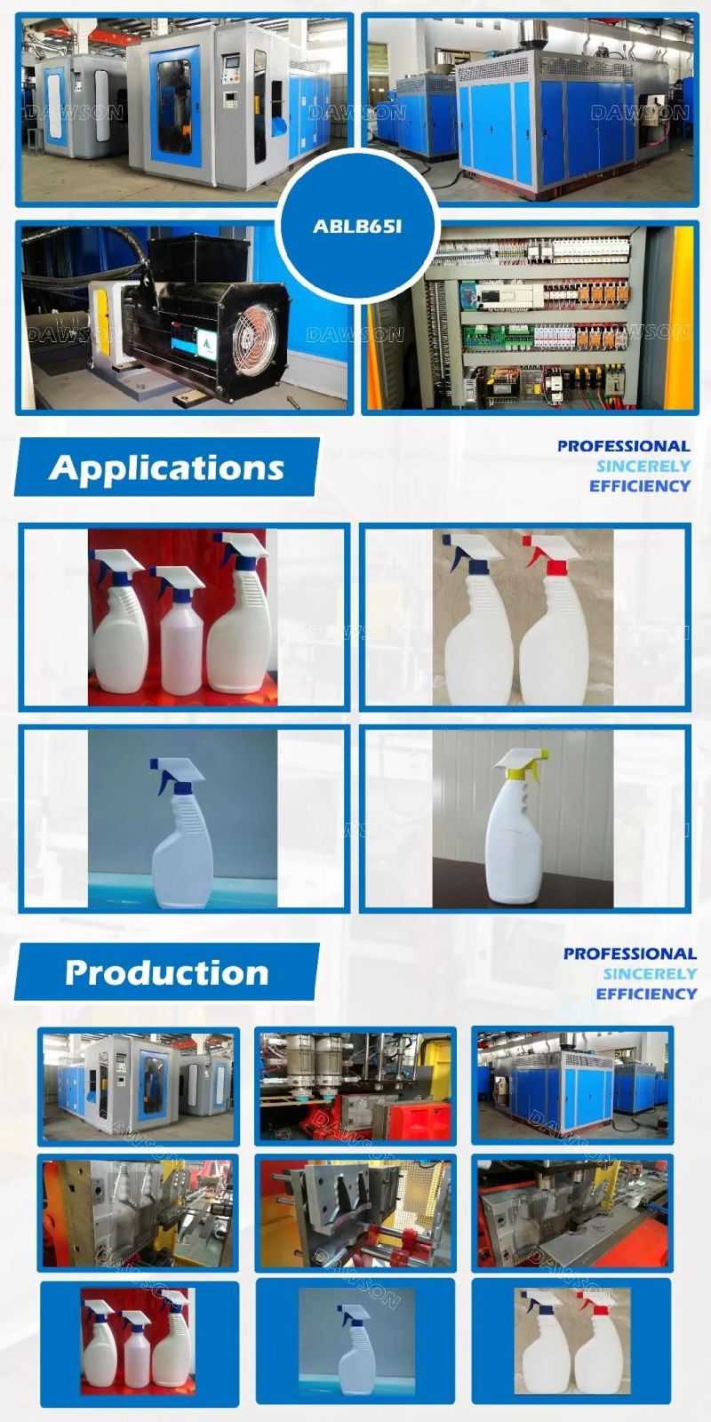 Household Bottles Full Automatic Extrusion Blow Molding Machine