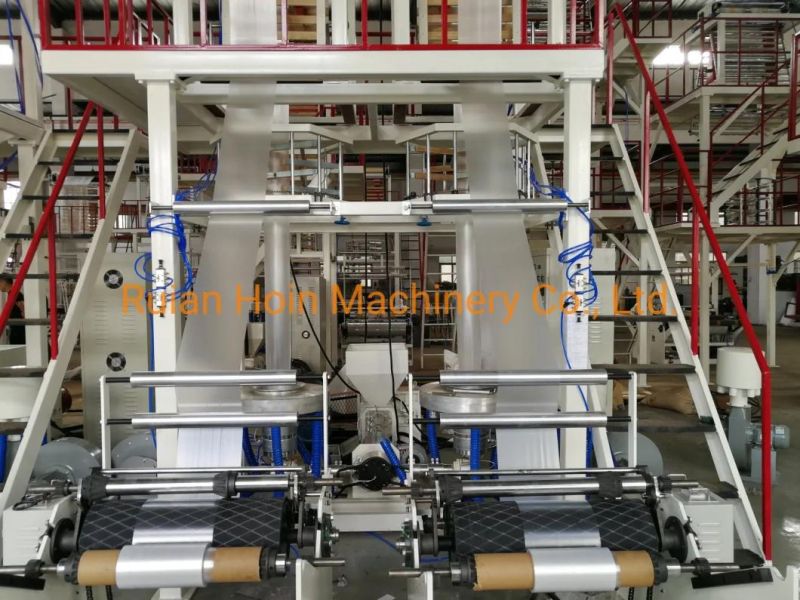 LDPE HDPE Two Rolls Film One Screw Film Blowing Machine
