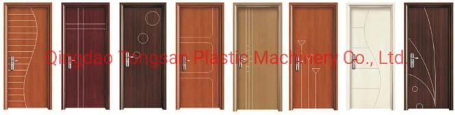 Turnkey Wood Plastic PVC WPC Door Making Machine / Wood Plastic WPC Machine