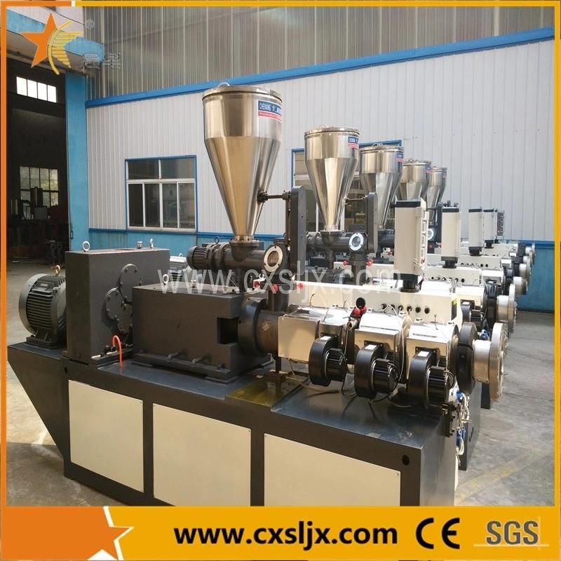 Plastic Machine Conical Twin Screw Extruder for PVC