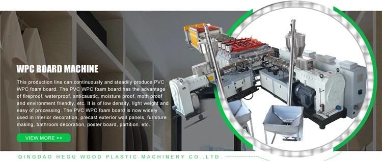 Solid Waste Plastic Wood Composite Profile Extrusion Plant PP PE PVC WPC Profile Extruder Machine