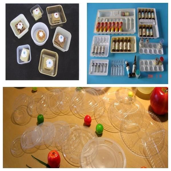 Customized-Mould Automatic Lunch Box Thermoforming Machine with Stacker