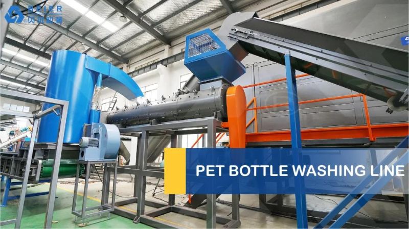 Pet Bottle Plastic Crushing Washing Drying Recycling Line