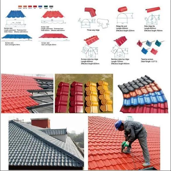 Plastic Glazed Tile Making Machine/Roof Sheet Forming Making Machine