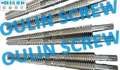 65/120 Twin Conical Screw and Barrel for PVC Pipe Extrusion