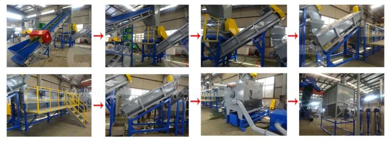 CE Standard Plastic HDPE Bottle Recycling Plant Washing Machine