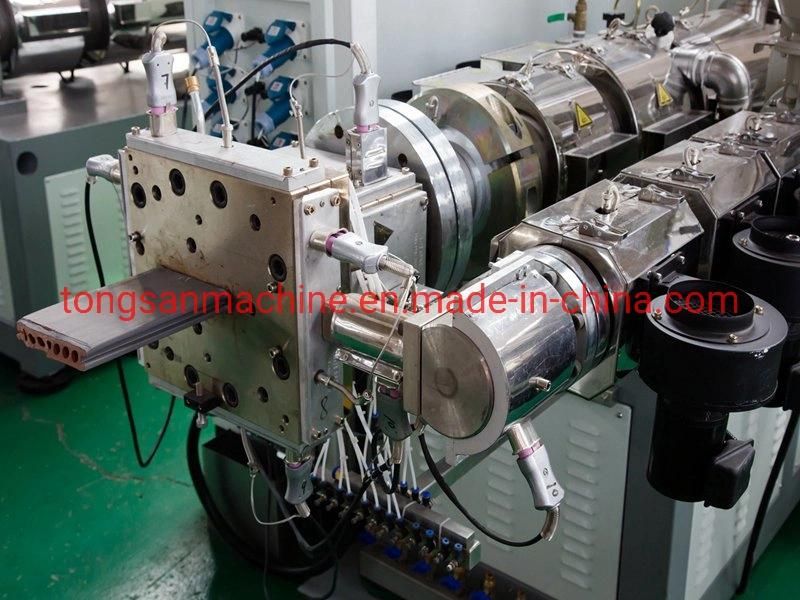 Decoration Outdoor WPC Floor Making Machine 3D Deep Embossed WPC Composite Decking Making Machine