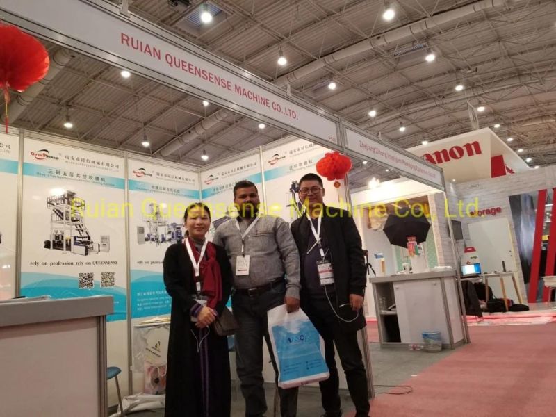 Three Layers Coextrusion Traction Rotary Film Blowing Machine