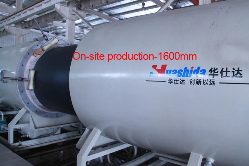 HDPE Black/ Yellow Shell Extrusion Line for Pre-Insulated Pipe with Polyurethane Foam (1680mm)