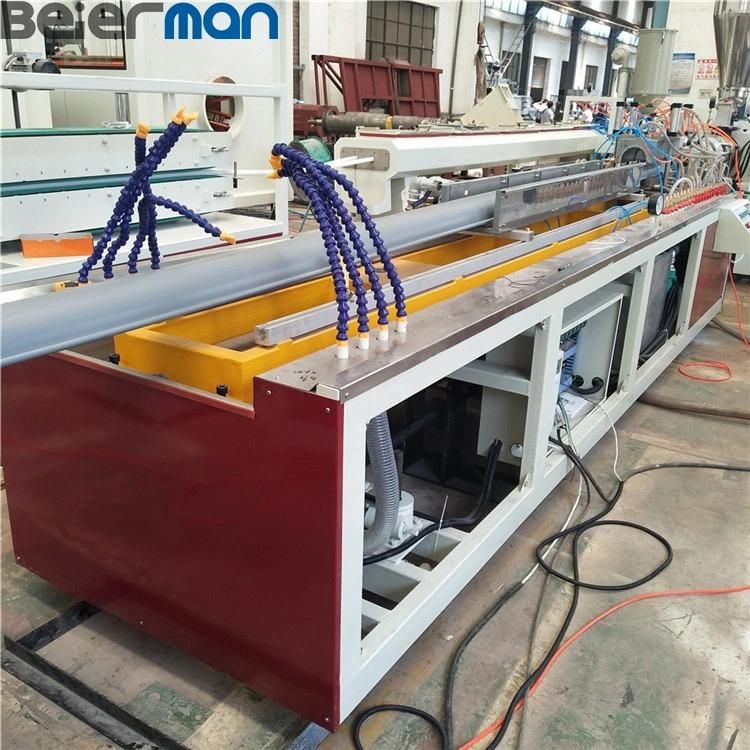 Beierman 7 Inch Half Round PVC Building Villa Rood Rain Water Collector Gutter Twin Screw Extruder Production Line Vertical/Horizontal Gearbox