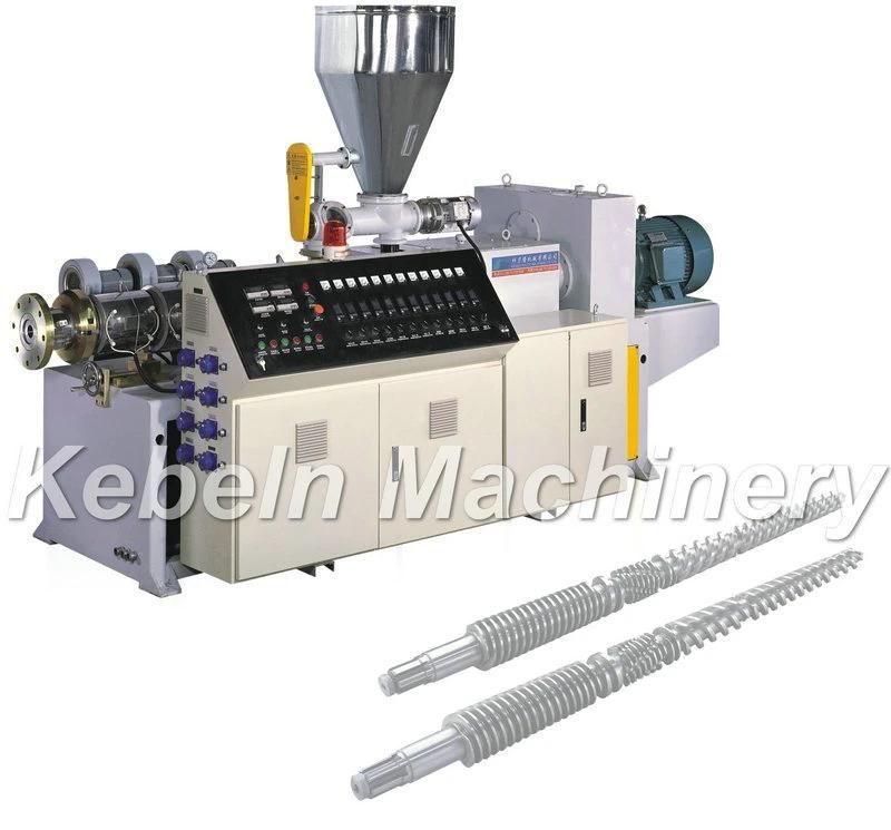 Sz65 Vertical Intergrated Conical Twin-Screw Plastic Extruder