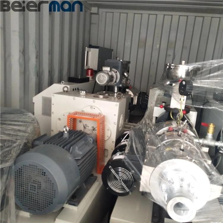 Double Screw Extruder Sjsz45/90 Small Model for Plastic PVC CPVC UPVC WPC Pipe Profile Granule Extrusion Machine with Horizontal Gearbox