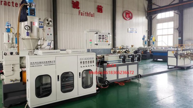 Plastic PP PE PVC PA Flexible Corrugated Pipe Extrusion Line