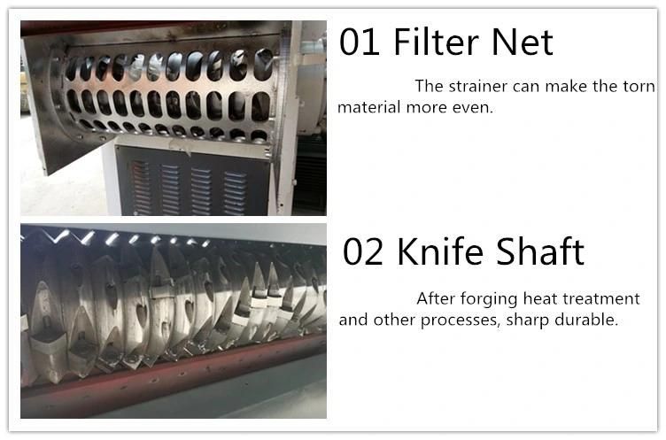 Safety Stable PP PE Automatic Pet Bottle Crusher Plastic Shredder Machine