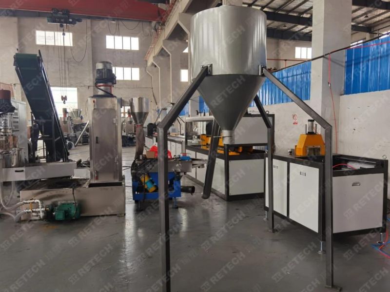 PP Shopping Bag Pelletizing Machine Plastic PE LDPE Film Single Stage Granulating Line