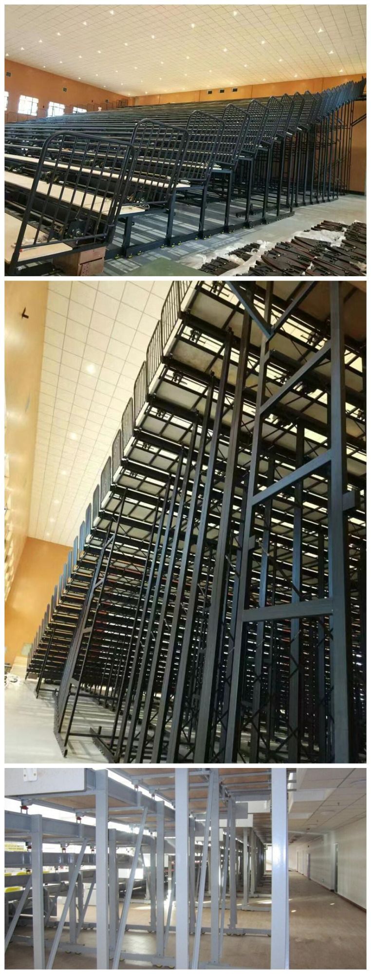 Jy-706 Temporary Scaffolding Grandstand Bleachers Tribune Seating System Automatic Semi-Automatic Manual Control Bleacher