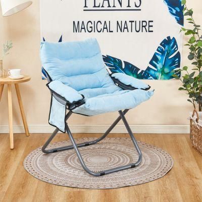 Office Simple Cloth Chair Lazy Sofa Chair Foldable Living Room Single Sofa Chair Leisure Chair Spot Supply